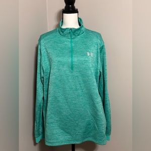 Under Armour Cold Gear Quarter Zip Green XL